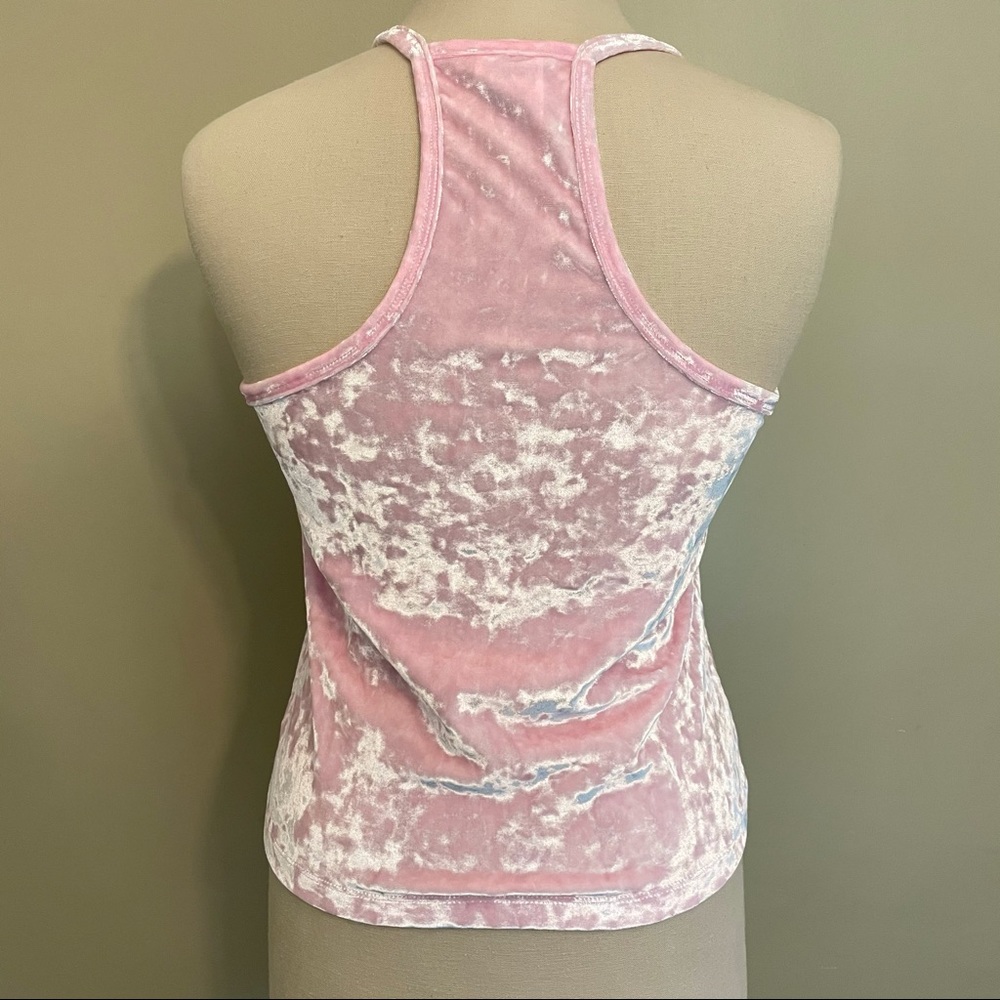 PINK velvet top NWOT - Picture 3 of 4